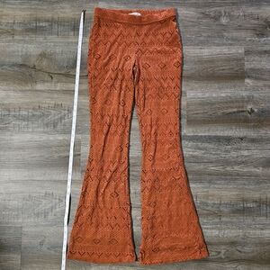 American Eagle Outfitters Burnt Orange Flare Pants